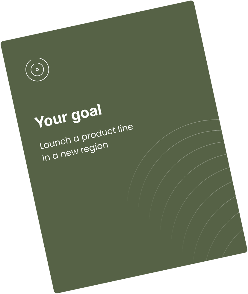 Your goal - Launch a product line in a new region